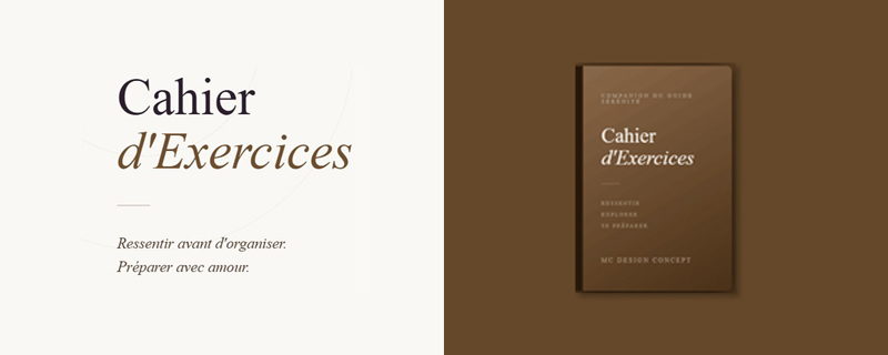 Cahier d'Exercices Sérénité — companion interactif